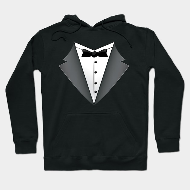 Tuxedo Tee Hoodie by nickemporium1